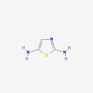 molecular formula C3H5N3S B3181626 Thiazole-2,5-diamine CAS No. 95511-80-1