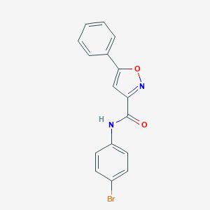 molecular formula C16H11BrN2O2 B318166 N-(4-bromophenyl)-5-phenyl-1,2-oxazole-3-carboxamide 