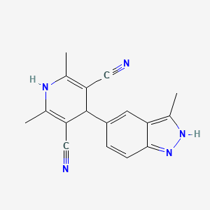 molecular formula C17H15N5 B3181674 BAY-474 