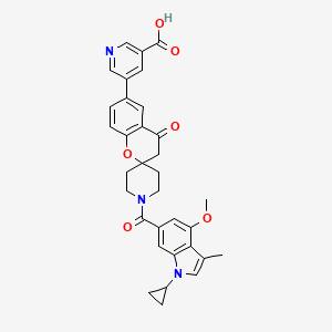 molecular formula C33H31N3O6 B3181679 MK-4074 CAS No. 1039758-22-9