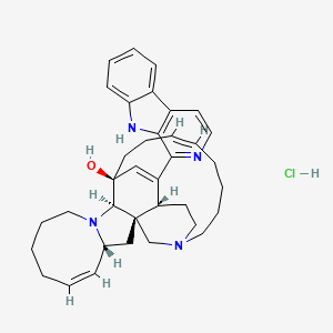 molecular formula C36H45ClN4O B3181682 Manzamine A hydrochloride CAS No. 104264-80-4