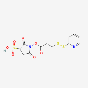 2,5-Dioxo-1-(3-(pyridin-2-yldisulfanyl)propanoyloxy)pyrrolidine-3-sulfonic acid