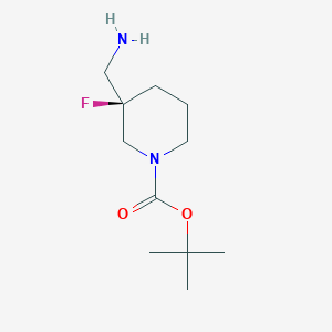 tert-Butyl (R)-3-(aminomethyl)-3-fluoropiperidine-1-carboxylate