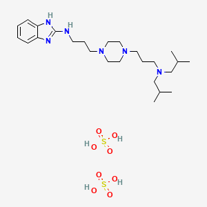 molecular formula C25H48N6O8S2 B3181925 Ezeprogind disulfate CAS No. 1616671-13-6