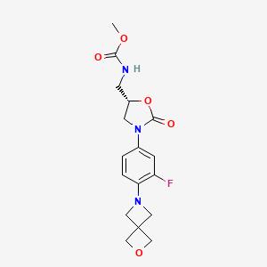 molecular formula C17H20FN3O5 B3182091 Tbi-223 CAS No. 2071265-08-0