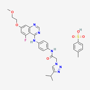 molecular formula C31H34FN7O6S B3182158 AZD3229 Tosylate CAS No. 2248003-71-4