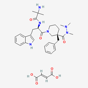 molecular formula C35H46N6O7 B3182255 Anamorelin Fumarate CAS No. 339539-92-3