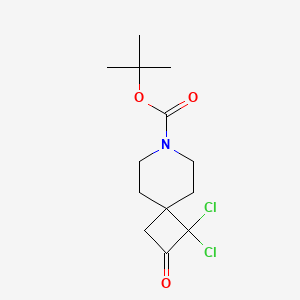 Tert-butyl 1,1-dichloro-2-oxo-7-azaspiro[3.5]nonane-7-carboxylate