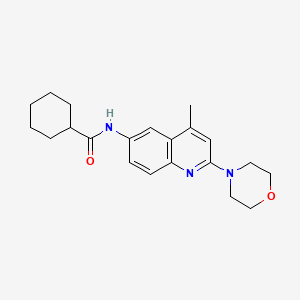 N-[4-methyl-2-(4-morpholinyl)-6-quinolinyl]cyclohexanecarboxamide