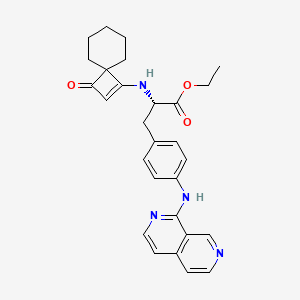 (S)-ethyl 3-(4-(2,7-naphthyridin-1-ylamino)phenyl)-2-(3-oxospiro[3.5]non-1-en-1-ylamino)propanoate