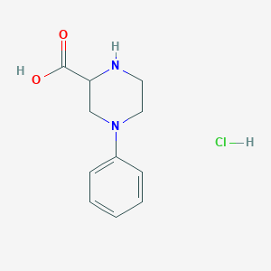 4-Phenyl-2-piperazinecarboxylic acid monohydrochloride