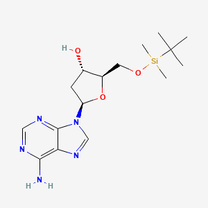 molecular formula C16H27N5O3Si B3182356 Adenosine, 2'-deoxy-5'-O-[(1,1-dimethylethyl)dimethylsilyl]- CAS No. 51549-30-5