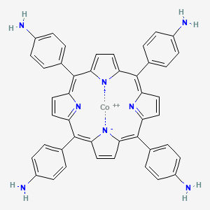 molecular formula C44H32CoN8 B3182432 Cobalt(2+);4-[10,15,20-tris(4-aminophenyl)porphyrin-22,24-diid-5-yl]aniline CAS No. 67201-98-3