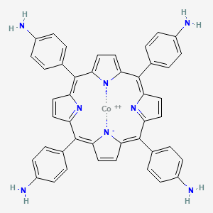 Cobalt(2+);4-[10,15,20-tris(4-aminophenyl)porphyrin-22,24-diid-5-yl]aniline