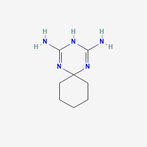 molecular formula C8H15N5 B3182457 1,3,5-Triazaspiro[5.5]undeca-1,3-diene-2,4-diamine CAS No. 76766-46-6