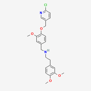 N-(4-((6-chloropyridin-3-yl)methoxy)-3-methoxybenzyl)-2-(3,4-dimethoxyphenyl)ethanamine