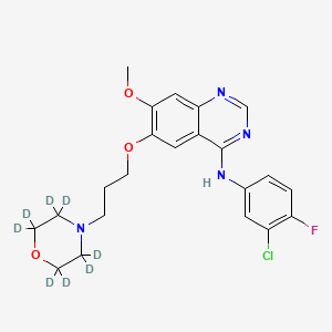 N-(3-chloro-4-fluorophenyl)-7-methoxy-6-[3-(2,2,3,3,5,5,6,6-octadeuteriomorpholin-4-yl)propoxy]quinazolin-4-amine