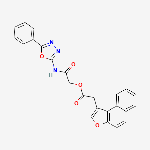 molecular formula C24H17N3O5 B3182520 LtaS-IN-1 CAS No. 877950-01-1