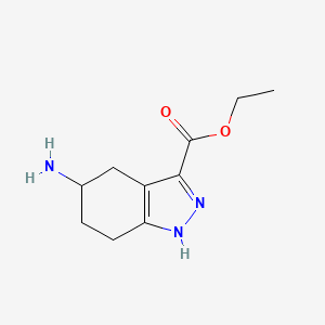 ethyl 5-amino-4,5,6,7-tetrahydro-1H-indazole-3-carboxylate