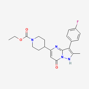 molecular formula C21H23FN4O3 B3182547 Trpc6-IN-1 