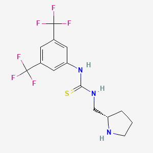 (S)-1-(3,5-Bis(trifluoromethyl)phenyl)-3-(pyrrolidin-2-ylmethyl)thiourea