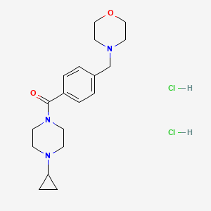 molecular formula C19H29Cl2N3O2 B3182576 Bavisant (dihydrochloride) CAS No. 929622-09-3