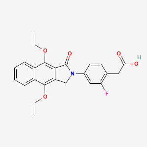 molecular formula C24H22FNO5 B3182594 GSK726701A 