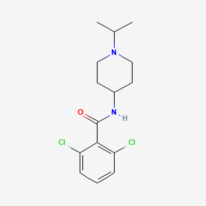 molecular formula C15H20Cl2N2O B3182623 2,6-dichloro-N-[1-(propan-2-yl)piperidin-4-yl]benzamide CAS No. 959245-08-0