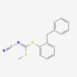 molecular formula C16H14N2S2 B3182636 Methyl (2-benzylphenyl) cyanocarbonimidodithioate CAS No. 1000577-30-9