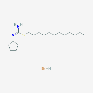 N-cyclopentyl(dodecylsulfanyl)methanimidamide hydrobromide