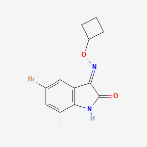 5-Bromo-7-methyl-1H-indole-2,3-dione 3-(ocyclobutyl-oxime)