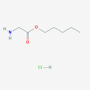 molecular formula C7H16ClNO2 B3182806 Pentyl 2-aminoacetate hydrochloride CAS No. 203302-88-9