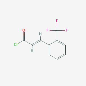 molecular formula C10H6ClF3O B3182817 3-(2-Trifluoromethyl-phenyl)-acryloyl chloride CAS No. 209619-25-0