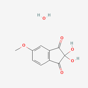 molecular formula C10H10O6 B3182923 2,2-Dihydroxy-5-methoxy-1,3-indandione hydrate CAS No. 304671-58-7