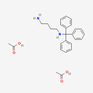 molecular formula C27H34N2O4 B3182934 N-Trityl-1,4-butanediamine diacetate CAS No. 325708-23-4