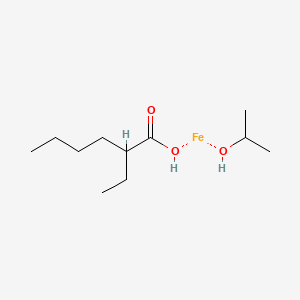 molecular formula C11H24FeO3 B3182941 Iron(II) 2-ethylhexano-isopropoxide CAS No. 331686-36-3