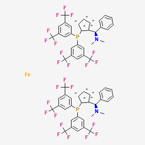 molecular formula C60H42F24FeN2P2 B3183015 Mandyphos SL-M003-1 CAS No. 494227-36-0