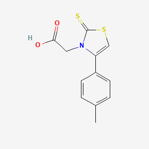 2-[4-(4-Methylphenyl)-2-sulfanylidene-2,3-dihydro-1,3-thiazol-3-yl]acetic acid