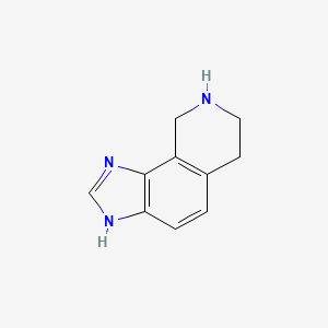 molecular formula C10H11N3 B3183060 6,7,8,9-tetrahydro-1H-Imidazo[4,5-h]isoquinoline CAS No. 56623-99-5