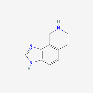 molecular formula C10H11N3 B3183060 6,7,8,9-tetrahydro-3H-imidazo[4,5-h]isoquinoline CAS No. 56623-99-5
