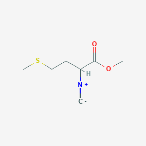 molecular formula C7H11NO2S B3183099 2-Isocyano-4-(methylthio)butyric acid methyl ester CAS No. 63472-90-2