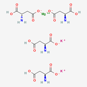 molecular formula C16H24K2MgN4O16 B3183136 Potassium magnesium L-aspartate CAS No. 67528-13-6