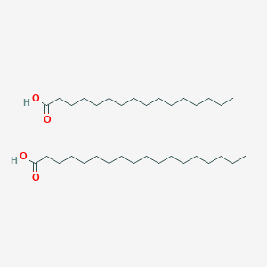 molecular formula C34H68O4 B3183141 Palmitic acid; stearic acid CAS No. 67701-03-5
