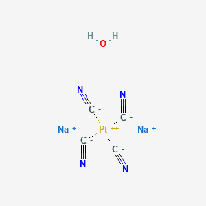 molecular formula C4H2N4Na2OPt B3183150 Disodium;platinum(2+);tetracyanide;hydrate CAS No. 699012-94-7