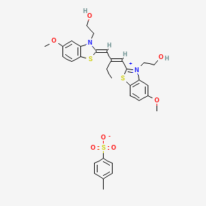 molecular formula C32H36N2O7S3 B3183164 N744 tosylate CAS No. 72616-22-9