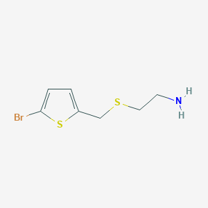 2-{[(5-Bromothiophen-2-yl)methyl]sulfanyl}ethan-1-amine