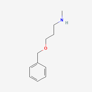 molecular formula C11H17NO B3183428 3-(benzyloxy)-N-methylpropan-1-amine CAS No. 188878-41-3