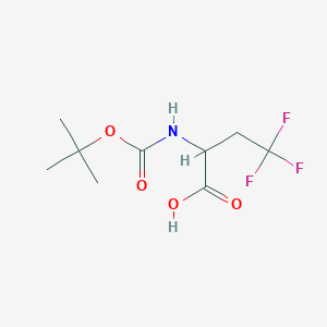 molecular formula C9H14F3NO4 B3183452 Boc-2-amino-4,4,4-trifluorobutyric acid CAS No. 544479-61-0