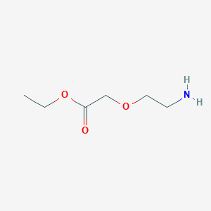 molecular formula C6H13NO3 B3183692 Ethyl 2-(2-aminoethoxy)acetate CAS No. 1023653-54-4