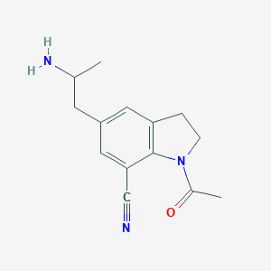 1-Acetyl-5-(2-aminopropyl)-2,3-dihydro-1H-indole-7-carbonitrile
